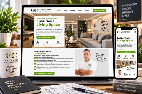 CSG Construction Solutions Group website preview