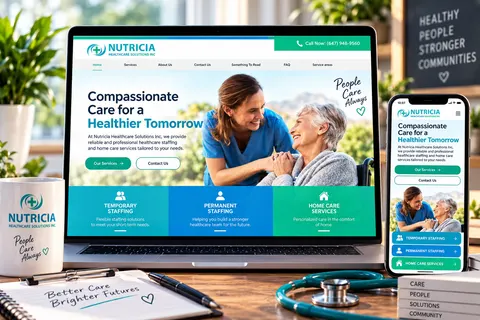 Nutricia Healthcare Solutions website preview